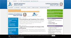 Desktop Screenshot of ordineattuari.it
